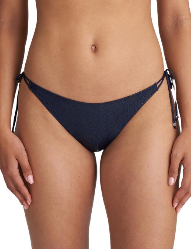 Marie Jo San Domino Tie Side Bikini Brief Evening Blue