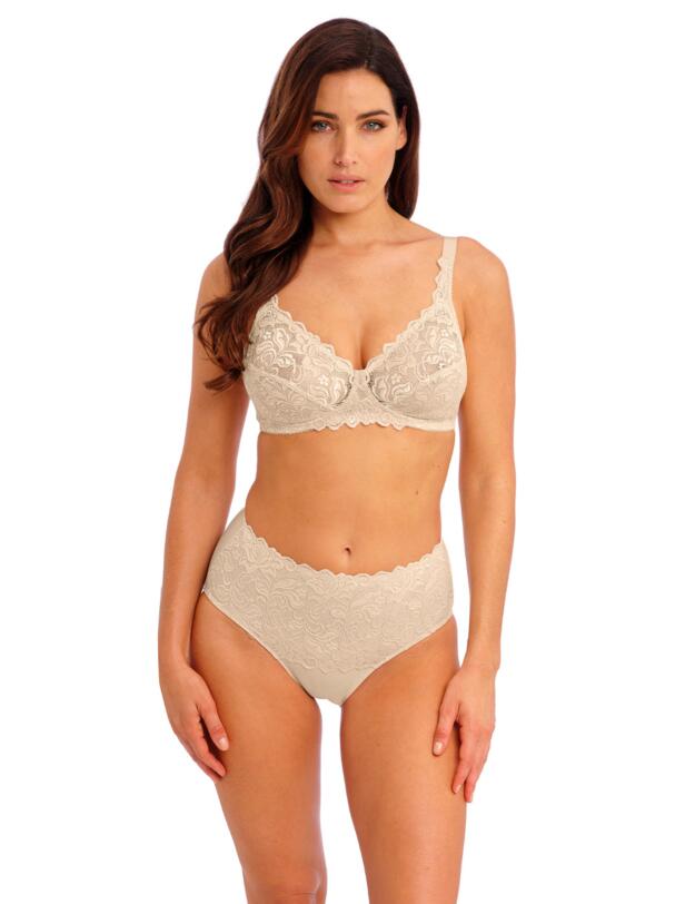 Wacoal Eglantine Non-wired Plunge Bra Creme Brulee