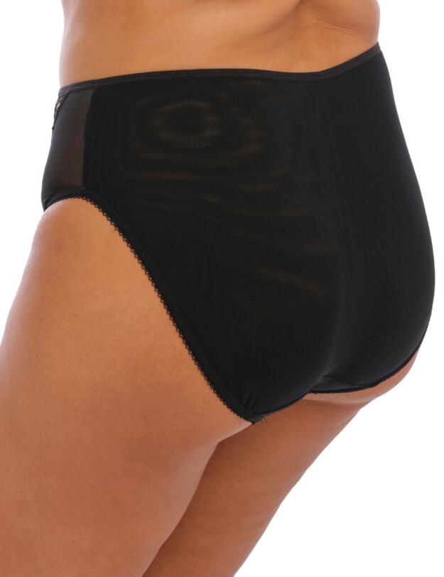 Elomi Namrah High Leg Brief Black 