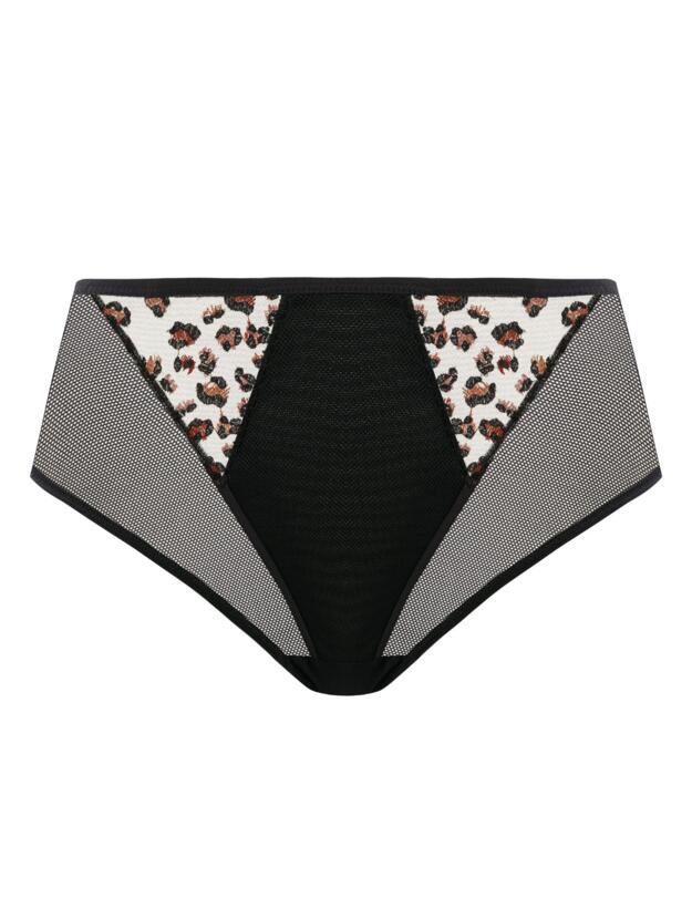 Elomi Namrah High Leg Brief Black 