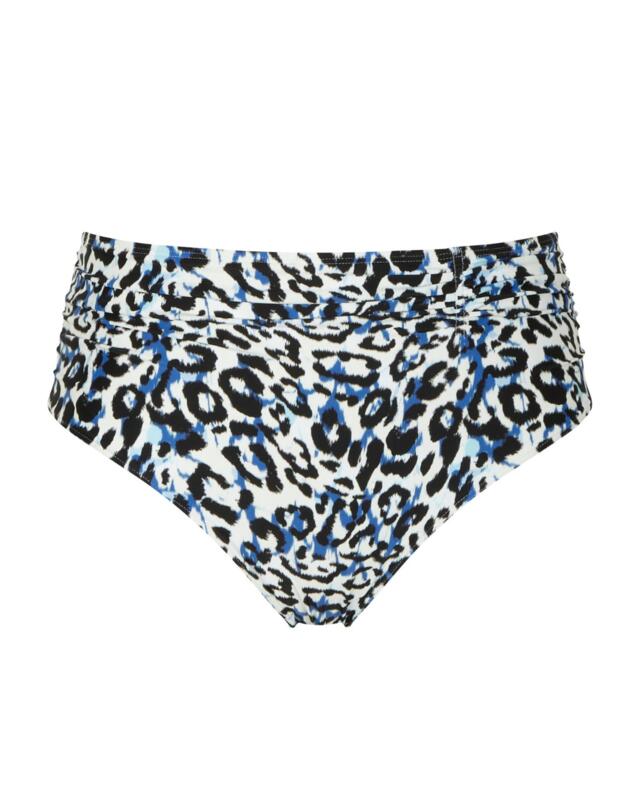Panache Serengeti Midi Bikini Brief Blue Animal