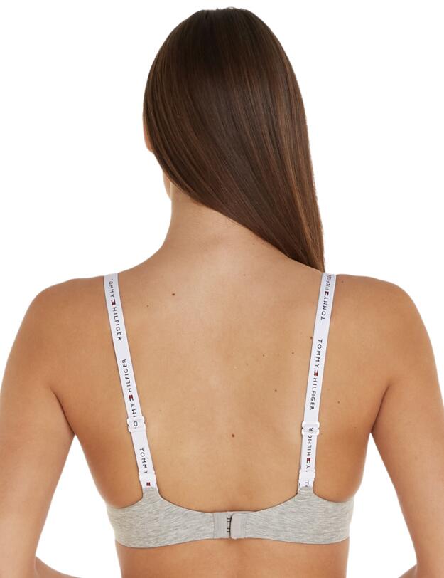 Tommy Hilfiger Icon 2.0 Lightly Lined Triangle Bra Light Grey Heather