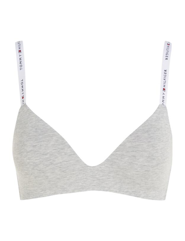 Tommy Hilfiger Icon 2.0 Lightly Lined Triangle Bra Light Grey Heather