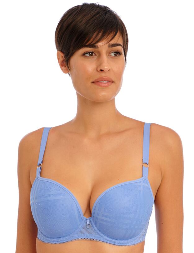 Freya Fatale Moulded Plunge T-Shirt Bra Cornflower