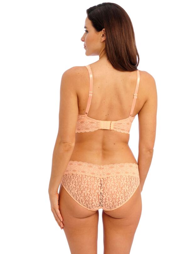 Wacoal Halo Lace Wire Free Soft Cup Bra Almost Apricot