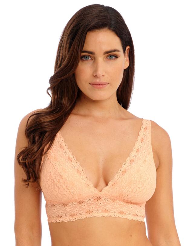 Wacoal Halo Lace Wire Free Soft Cup Bra Almost Apricot