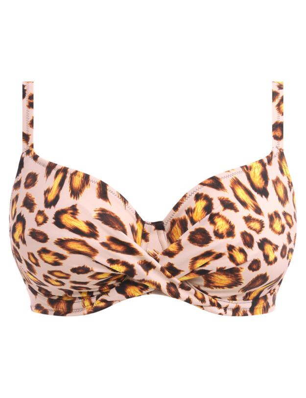 Fantasie Kabini Oasis Full Cup Bikini Top Leopard
