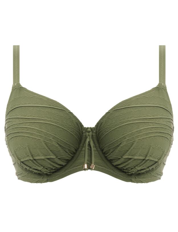 Fantasie Beach Waves Full Cup Bikini Top Olive