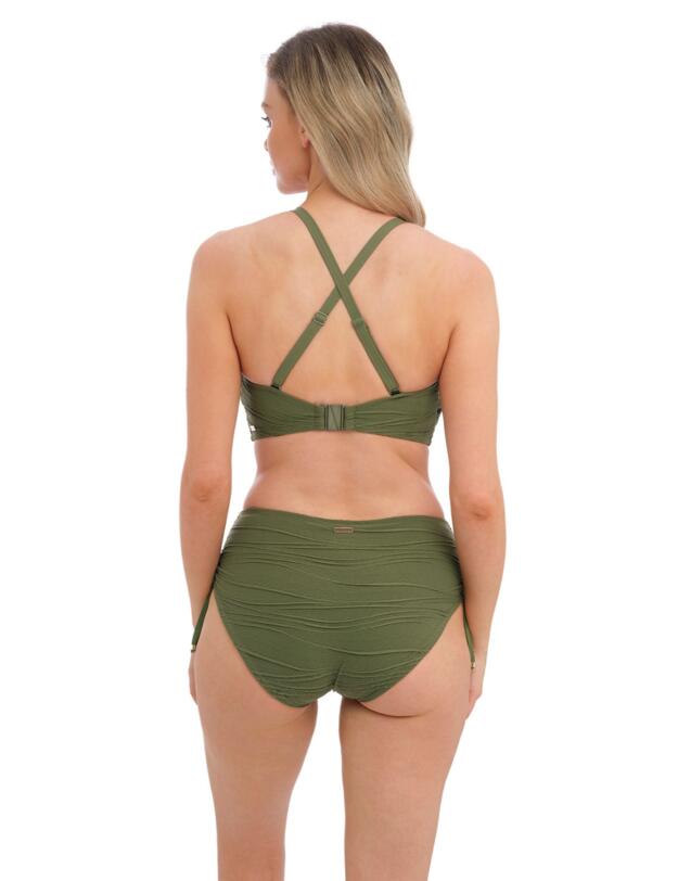 Fantasie Beach Waves Adjustable Leg Bikini Short Olive