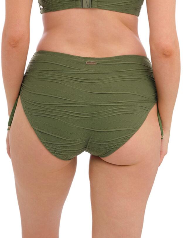 Fantasie Beach Waves Adjustable Leg Bikini Short Olive