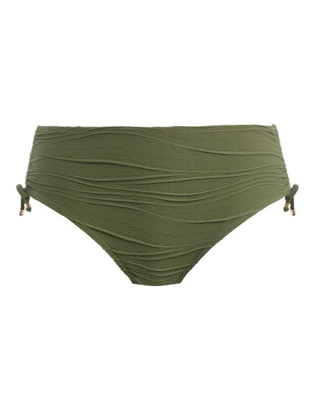 Fantasie Beach Waves Adjustable Leg Bikini Short Olive