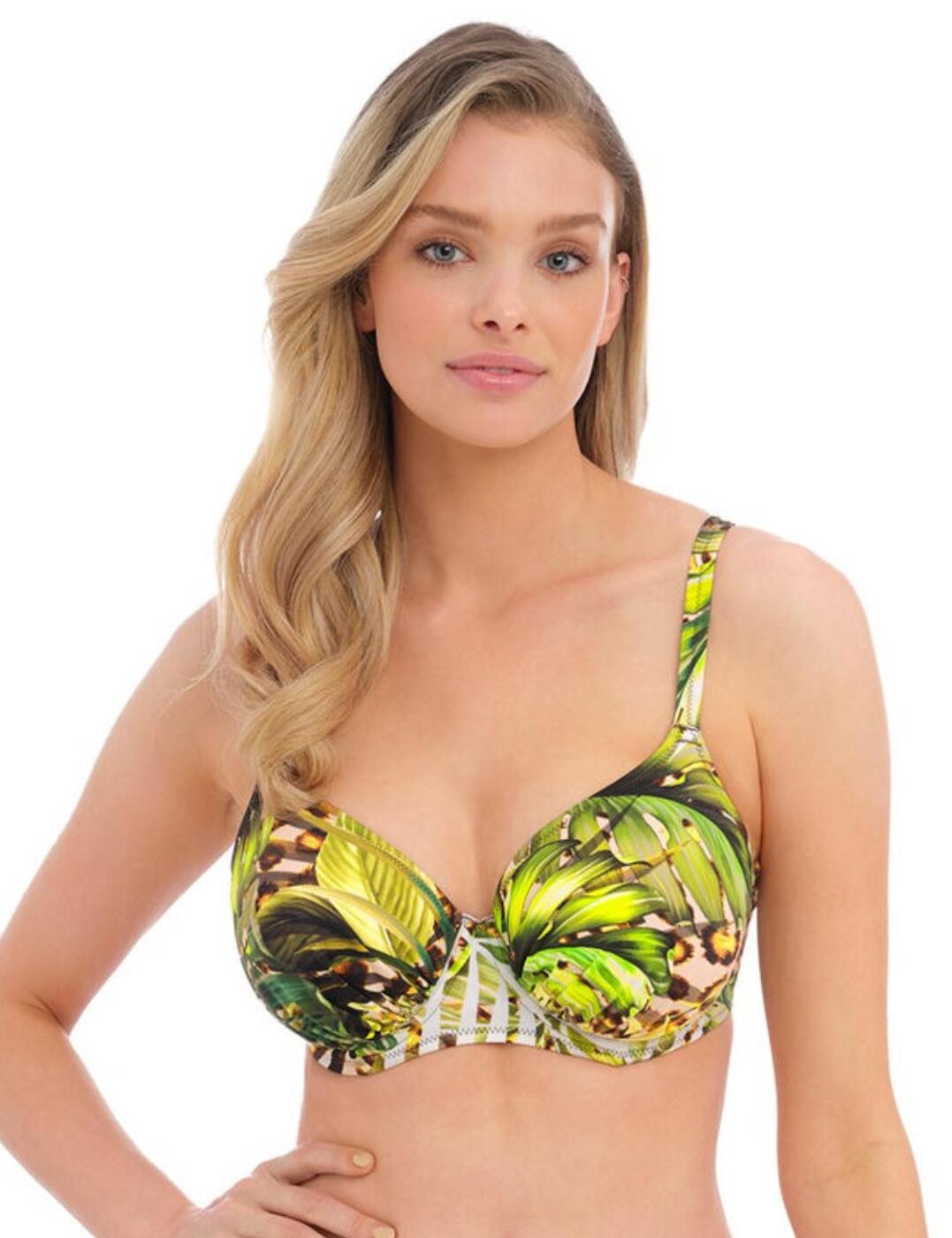 Fantasie Kabini Oasis Full Cup Bikini Top Underwired Lined Swimwear 502101  Multi