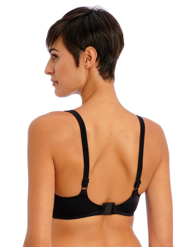 Freya Ibiza Waves Underwired Plunge Bikini Top Black