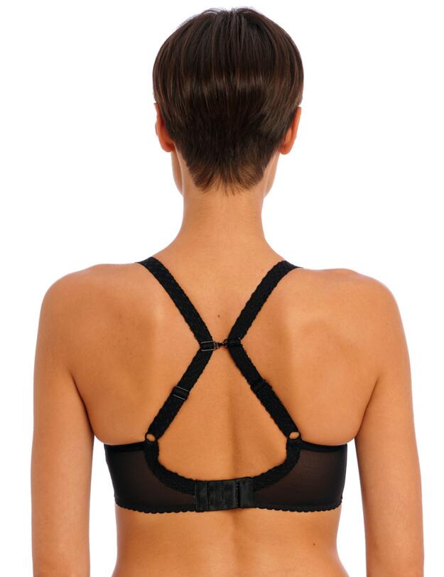 Freya Rose Blossom Moulded Plunge T-Shirt Bra Black