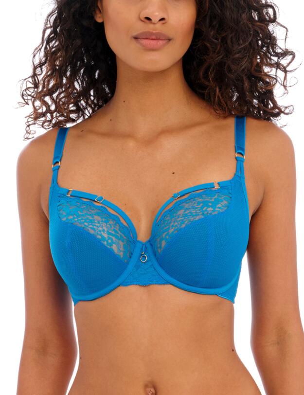 Freya Temptress Plunge Bra Med Blue