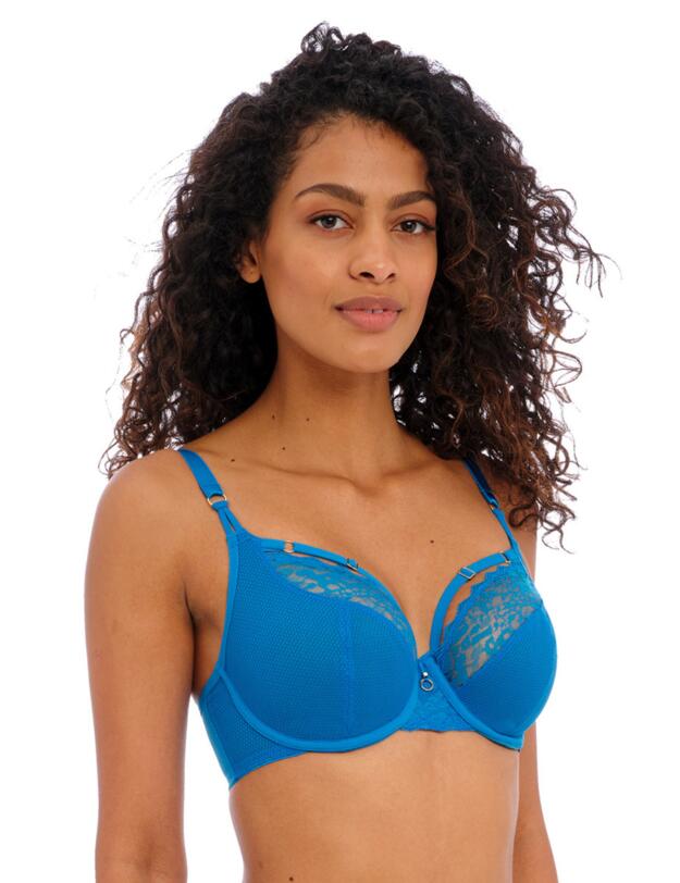 Freya Temptress Plunge Bra Med Blue
