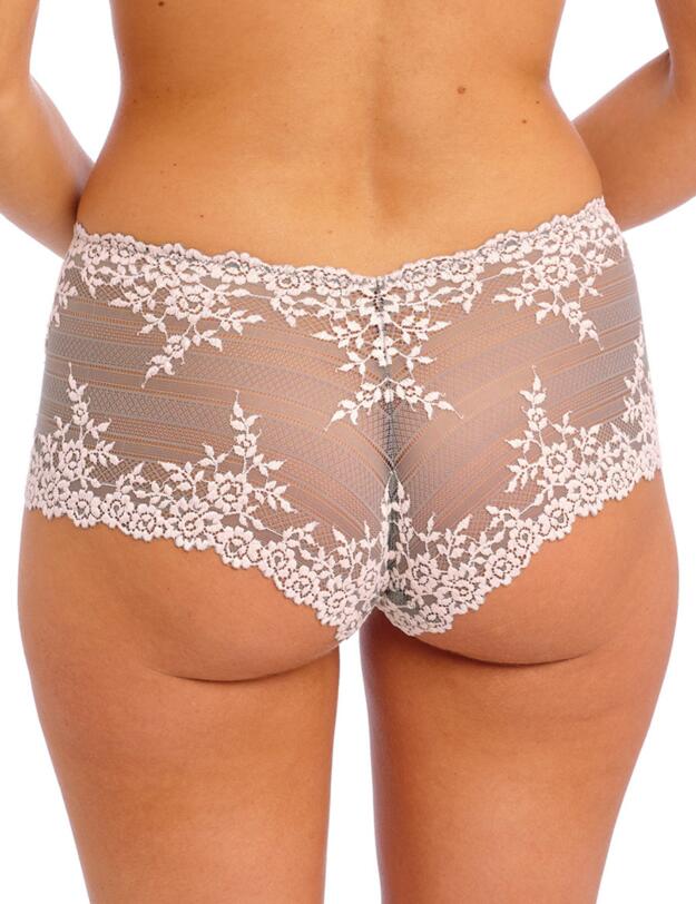 Wacoal Embrace Lace Boyshort Smoke/Crystal Pink