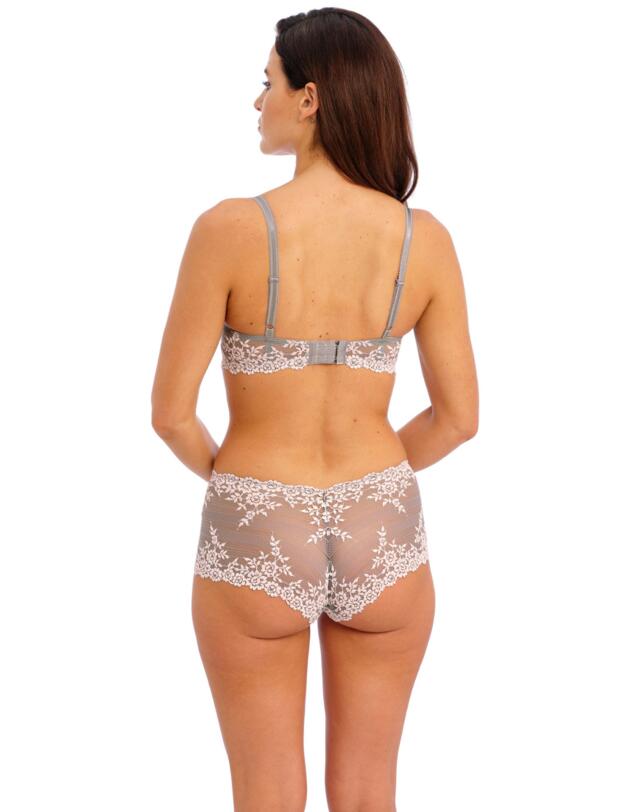 Wacoal Embrace Lace Boyshort Smoke/Crystal Pink