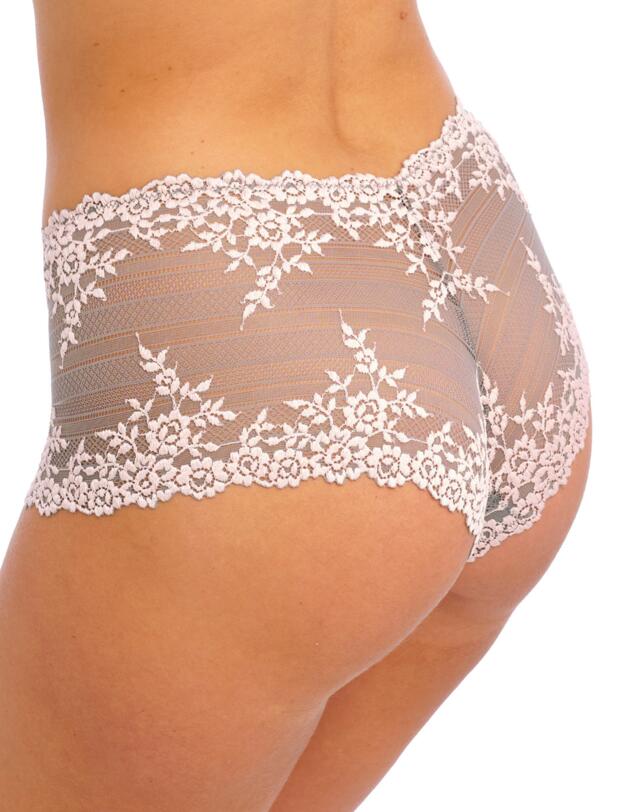 Wacoal Embrace Lace Boyshort Smoke/Crystal Pink