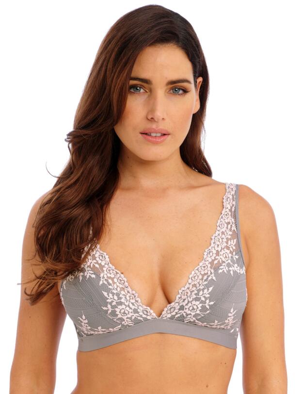 Wacoal Embrace Lace Soft Cup Bra Smoke/Crystal Pink