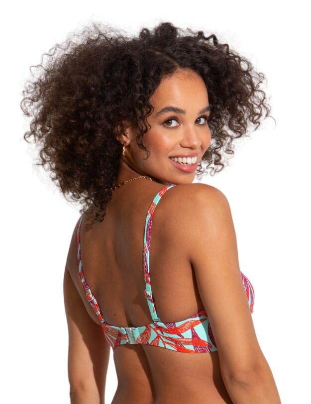Pour Moi Free Spirit Twist Front Bikini Top Aqua Palm
