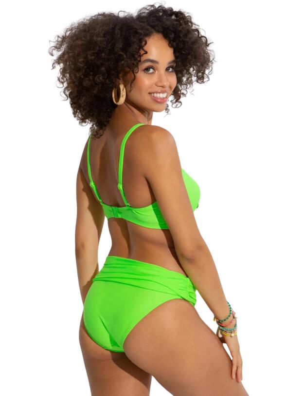 Pour Moi Free Spirit Twist Front Bikini Top Lime