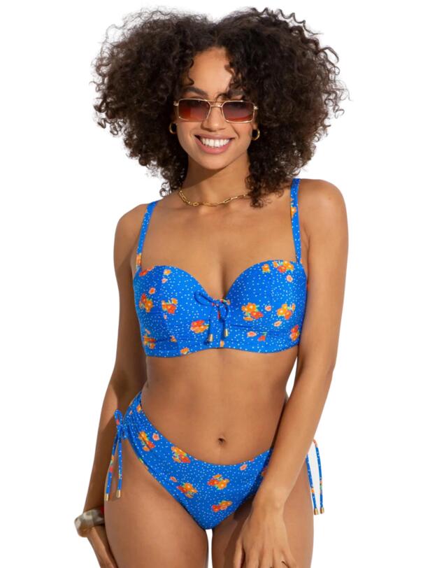 Pour Moi Santa Cruz Bikini Brief Blue Floral 