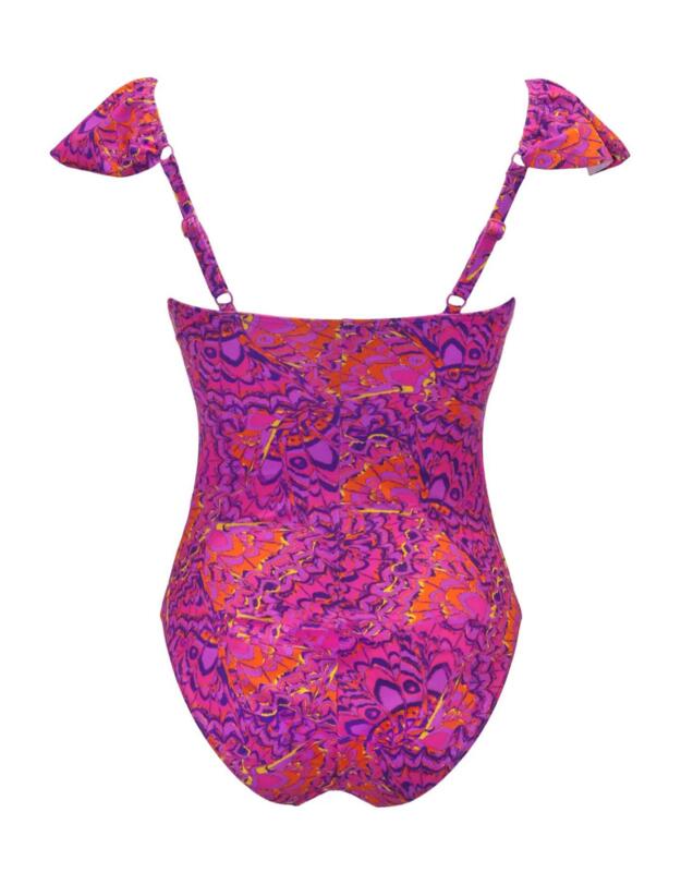 Pour Moi Bermuda Frilled Swimsuit Multi