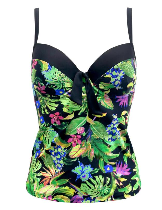 Pour Moi St Lucia Padded Underwired Tankini Tropical 