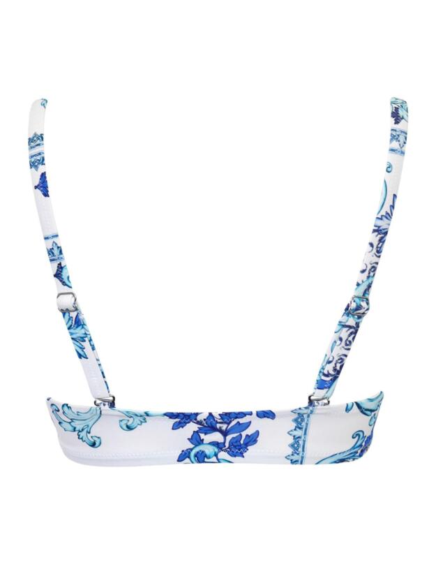 Pour Moi Amalfi Wrap Around Bikini Top White/Blue
