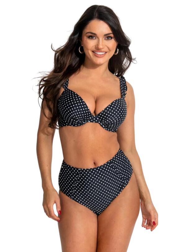 Pour Moi Sicily Tummy Control Brief Black/White
