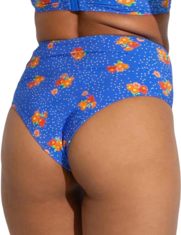 Pour Moi Santa Cruz Bikini Briefs Blue Floral