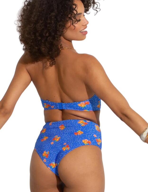 Pour Moi Santa Cruz Bikini Briefs Blue Floral