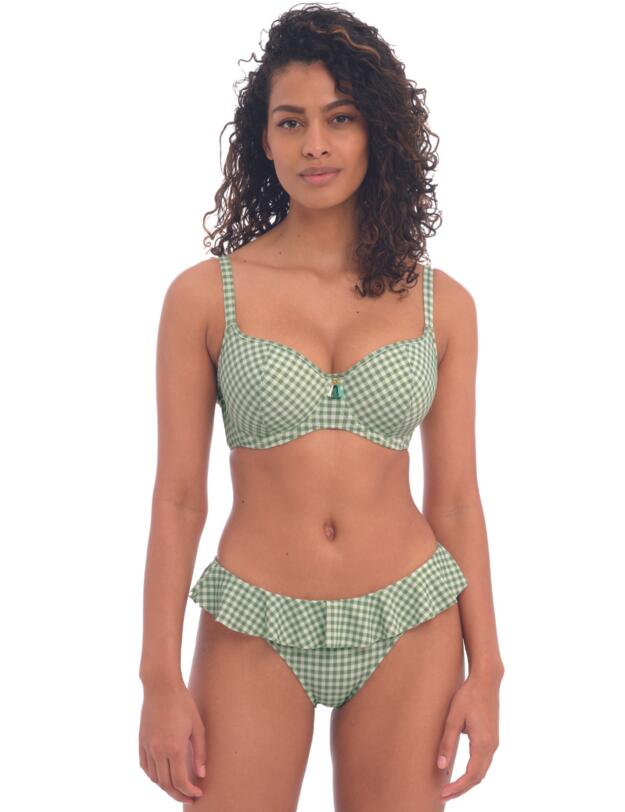 Freya Check In Italini Bikini Brief Khaki 