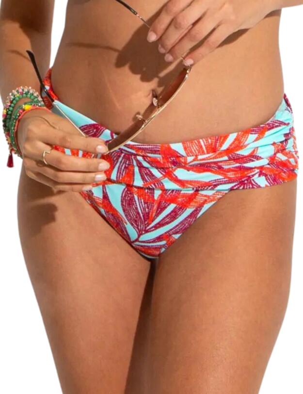 Pour Moi Free Spirit Bikini Brief Aqua Palm