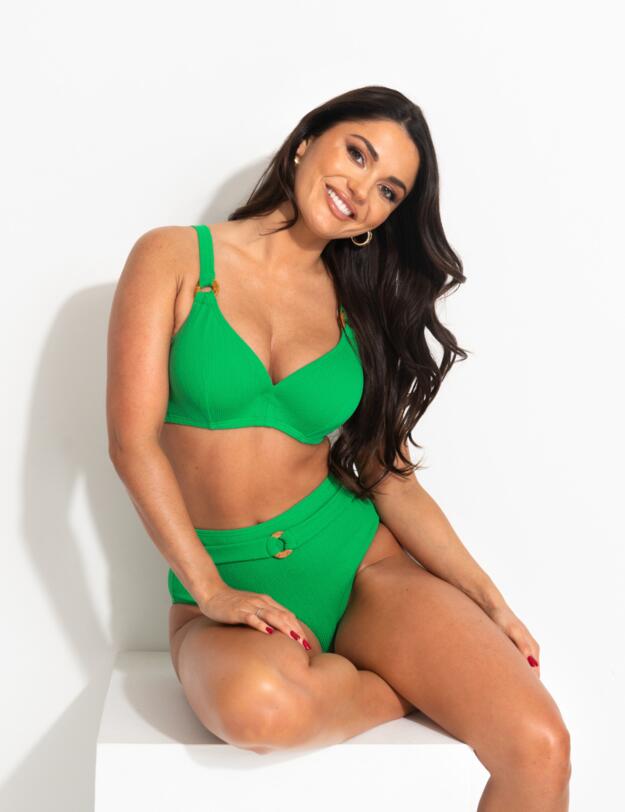 Pour Moi Cali Tummy Control Bikini Briefs Green 