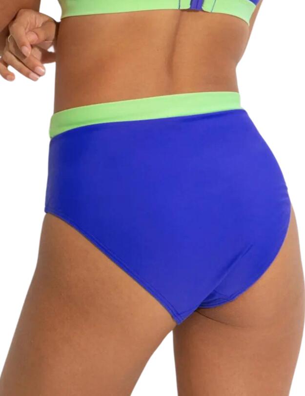 Pour Moi Palm Springs High Leg Tummy Control Brief Ultramarine/Pink/Citrus