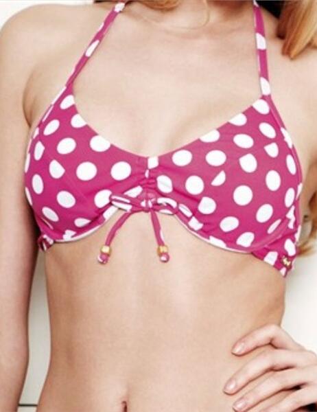      214010 Lepel Polka Passion Halter Top Pink - 214010 Fuschia