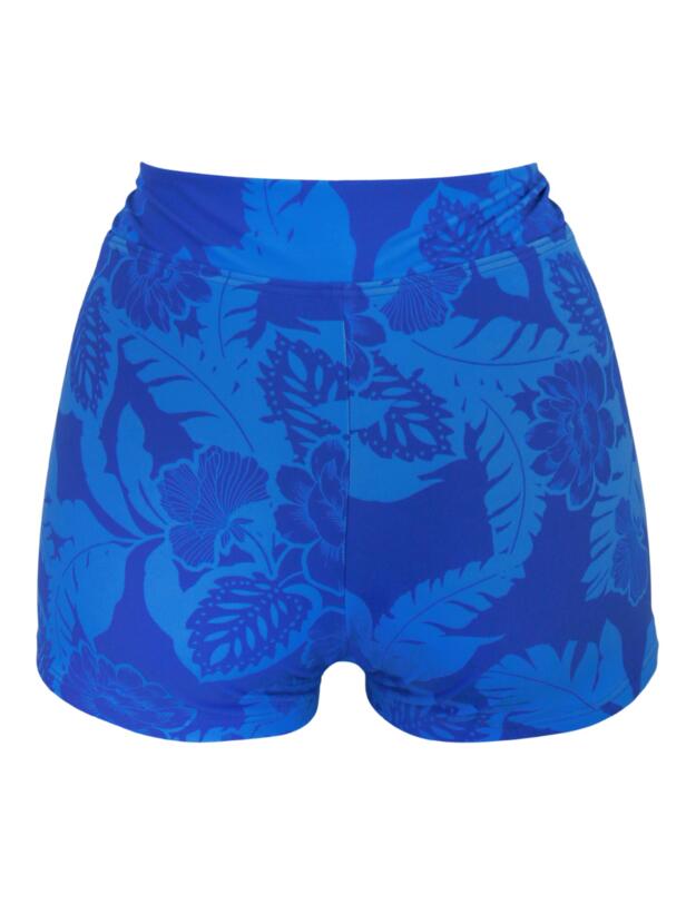 Pour Moi Maui Bikini Shorts Blue Tropical