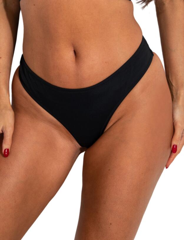 Pour Moi Space High Leg Bikini Thong Black