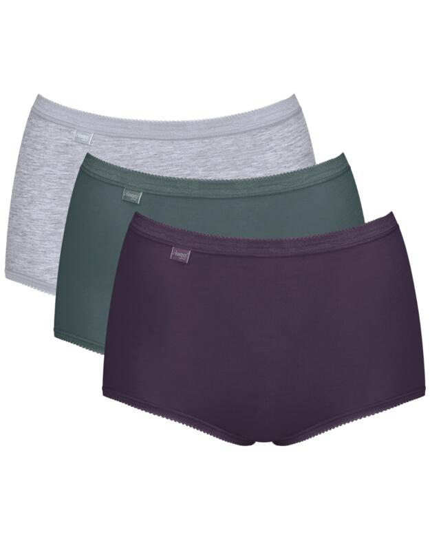 Sloggi Basic+ 3 Pack Maxi Briefs Multi