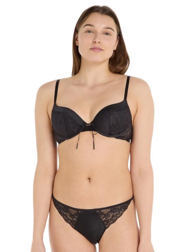  Calvin Klein CK Black Thong Black 