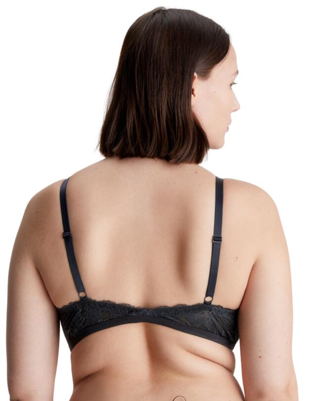 Calvin Klein CK Black Lightly Lined Triangle Bra Black 