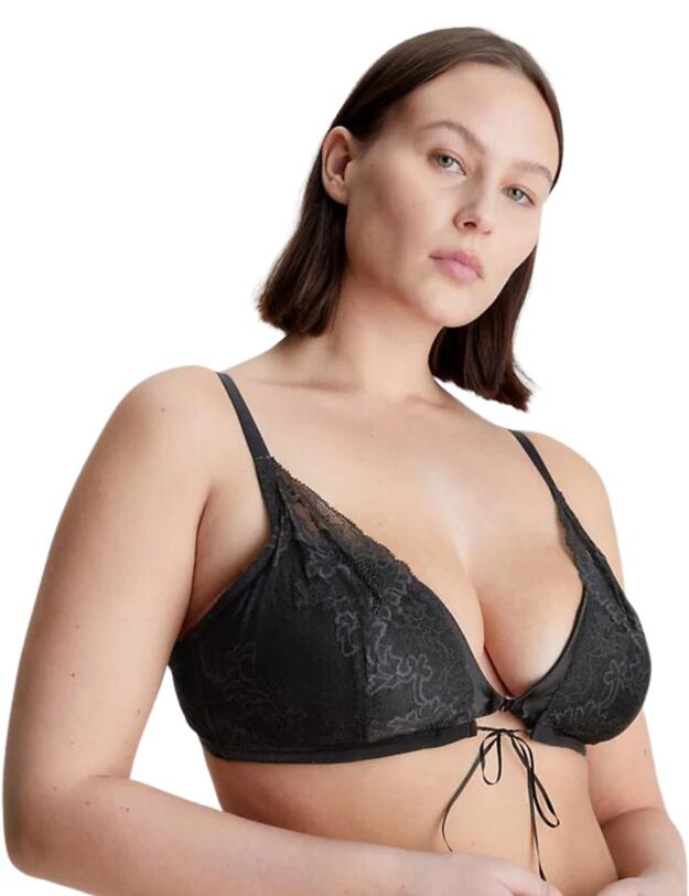 Calvin Klein CK Black Lightly Lined Triangle Bra Black 