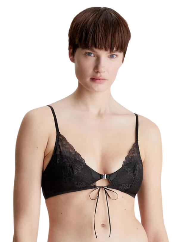 Calvin Klein CK Black Lightly Lined Triangle Bra Black 