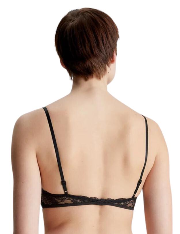 Calvin Klein CK Black Lightly Lined Triangle Bra Black 