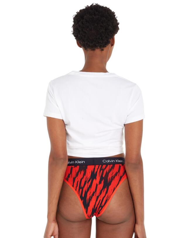  Calvin Klein CK96 High Waist Brazilian Brief Tiger Print/Hazard