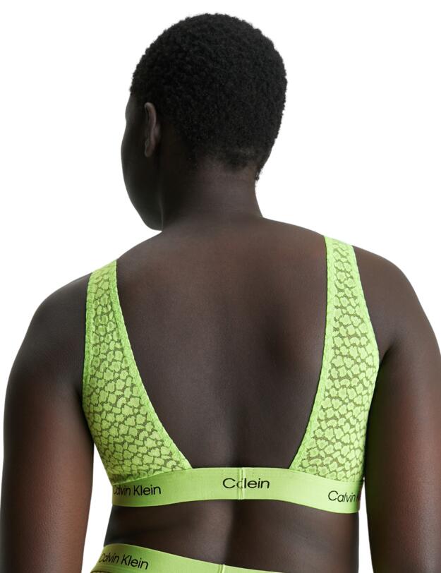 Calvin Klein CK96 Unlined Bralette Fabulous Green
