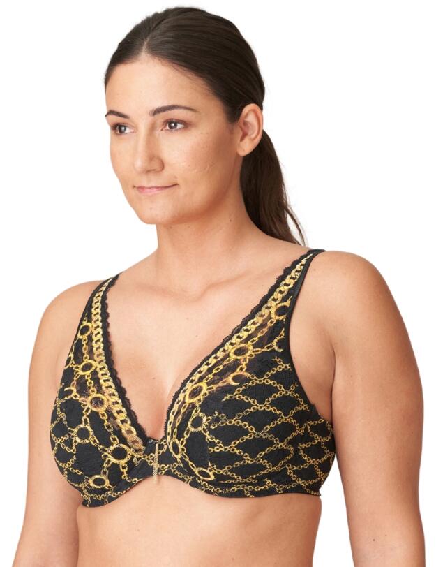 Prima Donna Amsterdam AV Half Padded Plunge Bra Black
