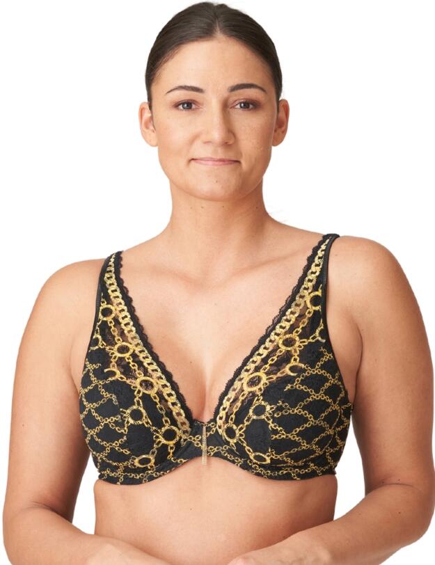 Prima Donna Amsterdam AV Half Padded Plunge Bra Black